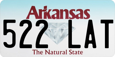 AR license plate 522LAT