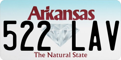 AR license plate 522LAV