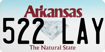 AR license plate 522LAY