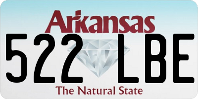 AR license plate 522LBE