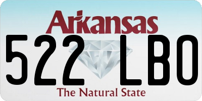 AR license plate 522LBO