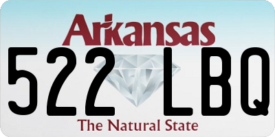 AR license plate 522LBQ