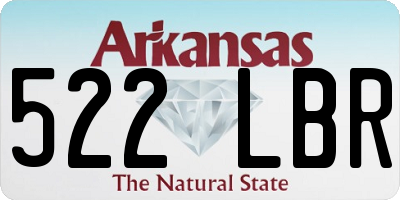 AR license plate 522LBR