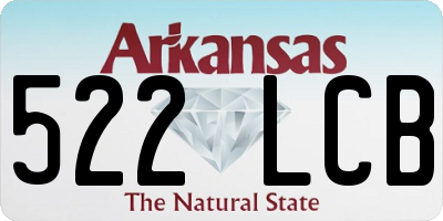 AR license plate 522LCB