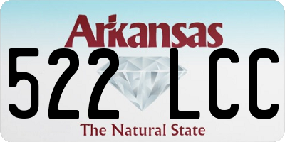 AR license plate 522LCC