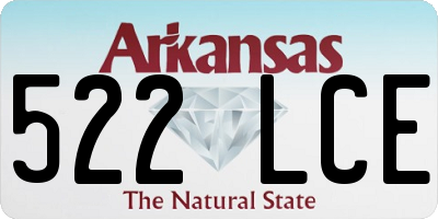 AR license plate 522LCE