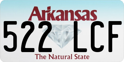 AR license plate 522LCF