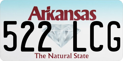 AR license plate 522LCG