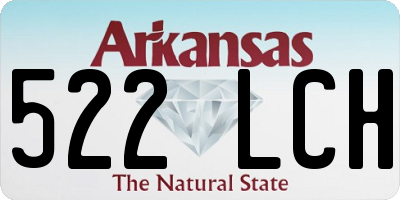 AR license plate 522LCH
