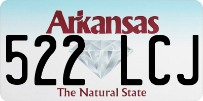 AR license plate 522LCJ