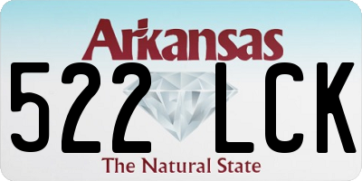 AR license plate 522LCK