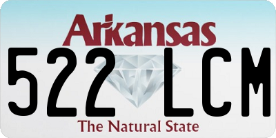 AR license plate 522LCM