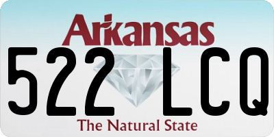 AR license plate 522LCQ