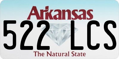 AR license plate 522LCS