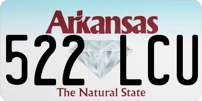 AR license plate 522LCU