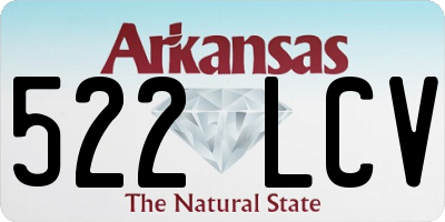 AR license plate 522LCV