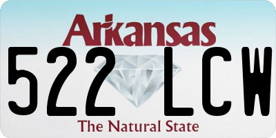 AR license plate 522LCW