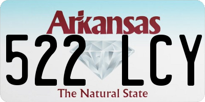 AR license plate 522LCY