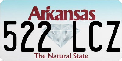 AR license plate 522LCZ