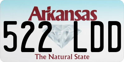 AR license plate 522LDD