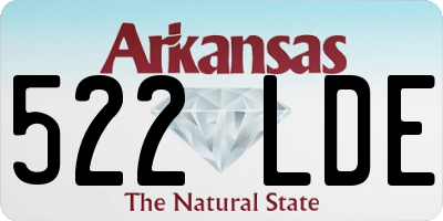 AR license plate 522LDE