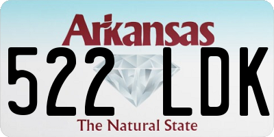 AR license plate 522LDK