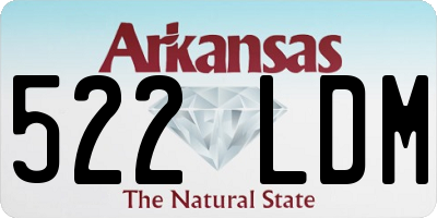 AR license plate 522LDM