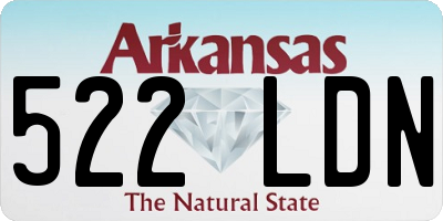 AR license plate 522LDN