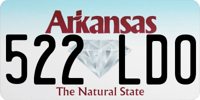 AR license plate 522LDO