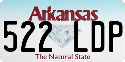 AR license plate 522LDP
