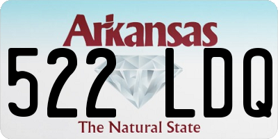 AR license plate 522LDQ