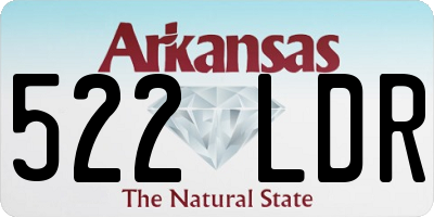 AR license plate 522LDR