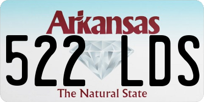 AR license plate 522LDS