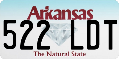 AR license plate 522LDT