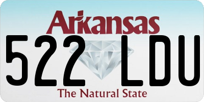 AR license plate 522LDU