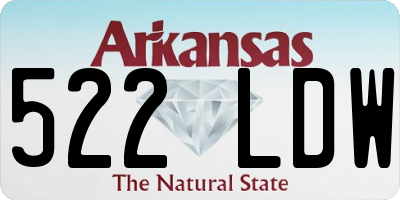 AR license plate 522LDW