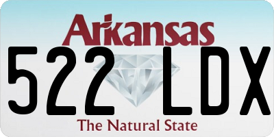 AR license plate 522LDX