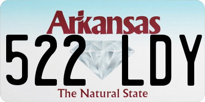 AR license plate 522LDY