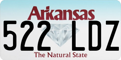 AR license plate 522LDZ