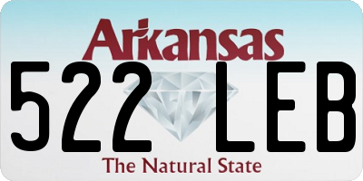 AR license plate 522LEB