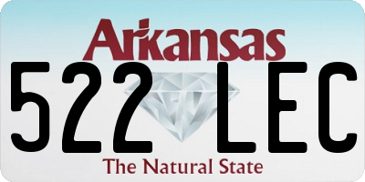 AR license plate 522LEC