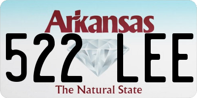 AR license plate 522LEE