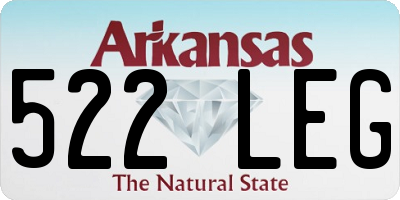 AR license plate 522LEG