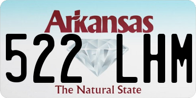 AR license plate 522LHM
