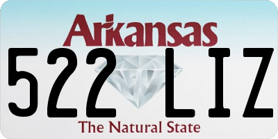 AR license plate 522LIZ