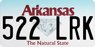 AR license plate 522LRK