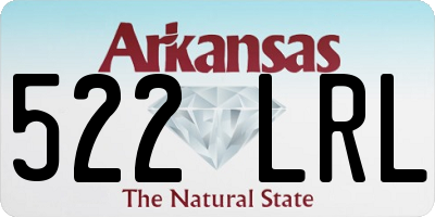 AR license plate 522LRL