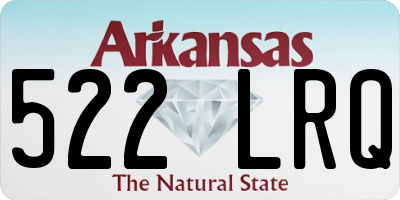AR license plate 522LRQ