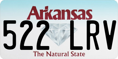 AR license plate 522LRV