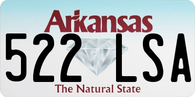 AR license plate 522LSA